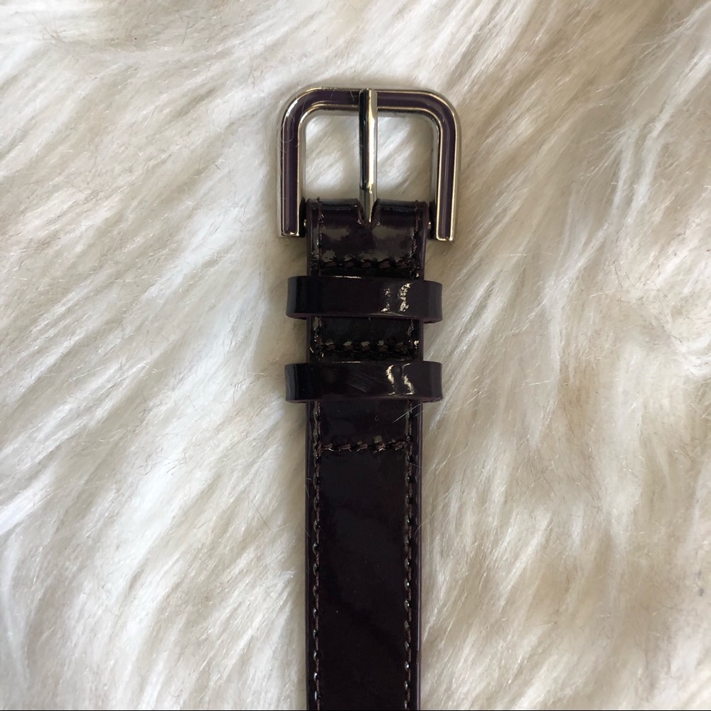 Cole Haan Purple Patent Leather Belt